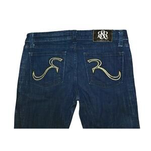 Women's Cute Rock Republic "Kasandra" Dark Wash, Straight Leg Jeans Size 28X34